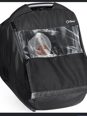 (9) Orzbow Black car seat  Cover with Clear Window